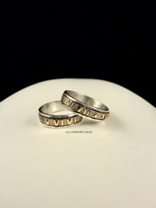 Alianzas en Plata y Oro Números Romanos.