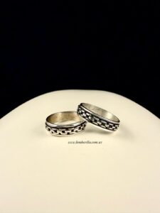 Alianzas guarda panter plata 925 5.5mm.