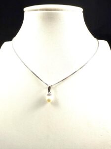 Conjunto Perla Cultivo con Circonias.