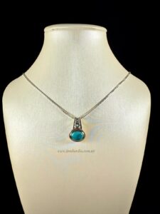 Conjunto Turquesa y Topacio Natural.